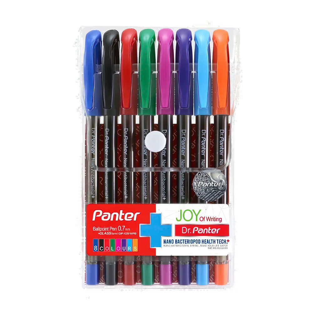 panter dpp 105 twobooks 9 خودکار پنتر مدل DP-105 بسته 8 عددی - Image 1